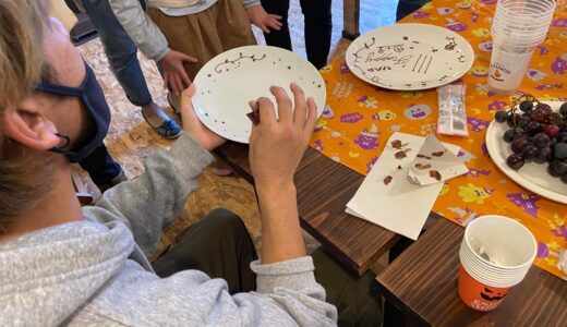 札幌のカフェで絵本画家が教えるチョコペンアート教室　防災イベントも
